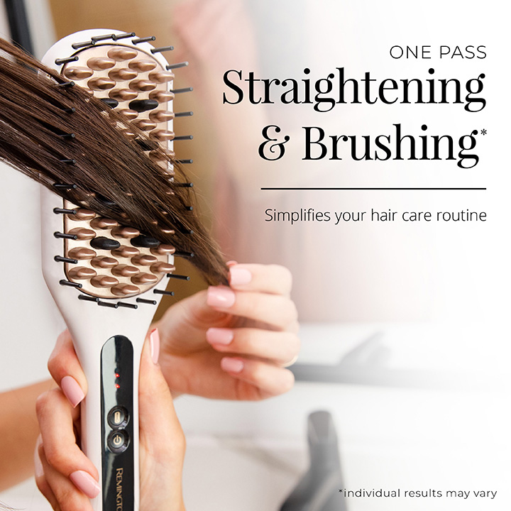 Remington keratin straightening brush on sale